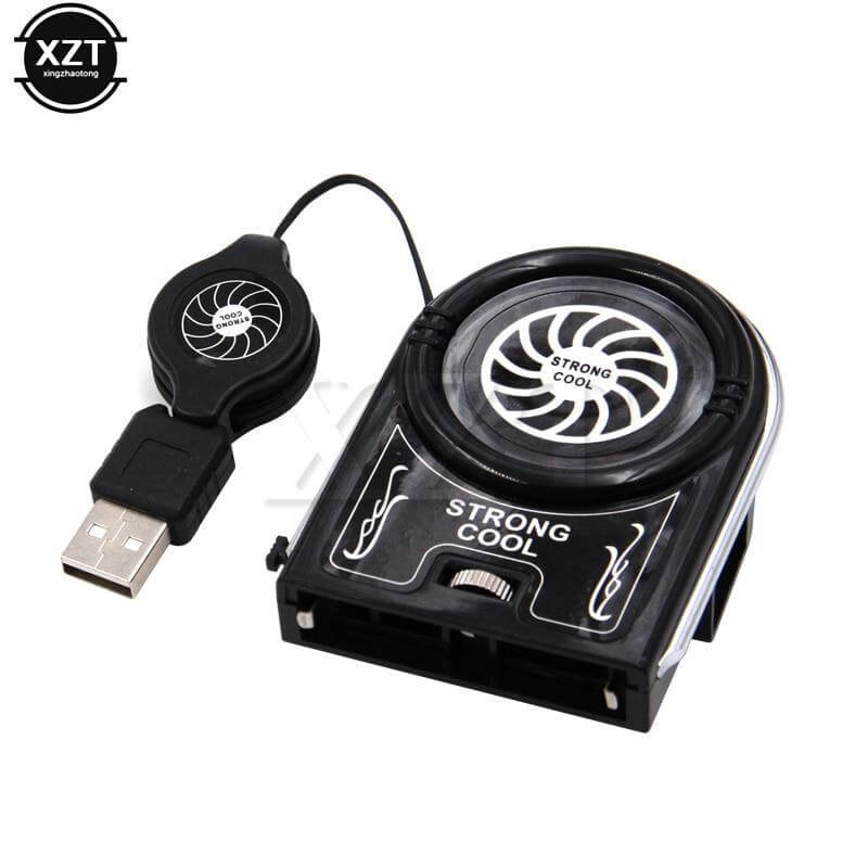 Usb Notebook Laptop Cooling Cooler Fan Pad Mini Vacuum Strong Cool Air Extract Flexible External For Laptop Computer Hot Sale