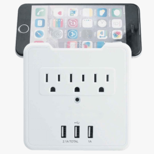 Usb Wall Plate With Built In Phone Mount