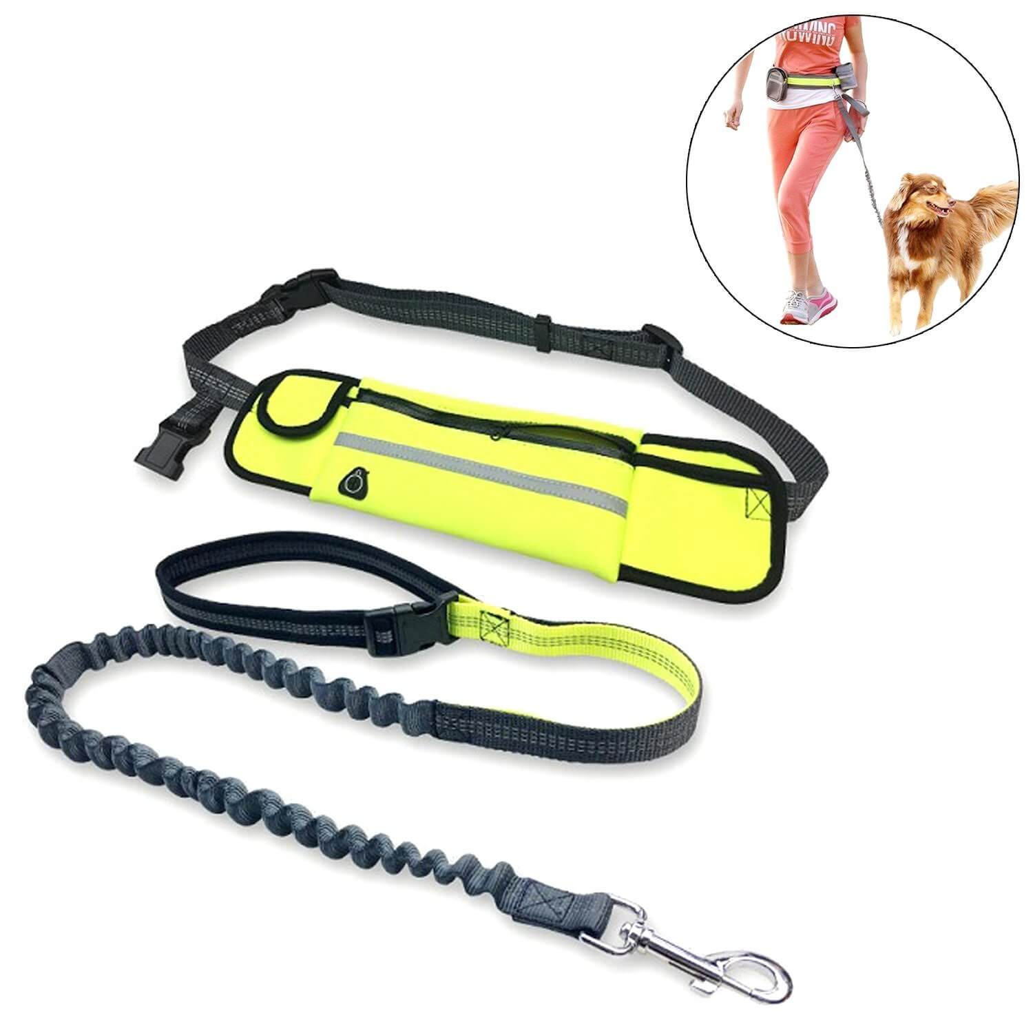 Waist Leash For Dog Hands Free Running Belt Leash Pet Dog