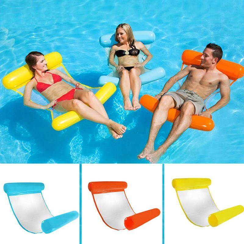Water Hammock Floating Pool Chair Pool Lounge Float Portable