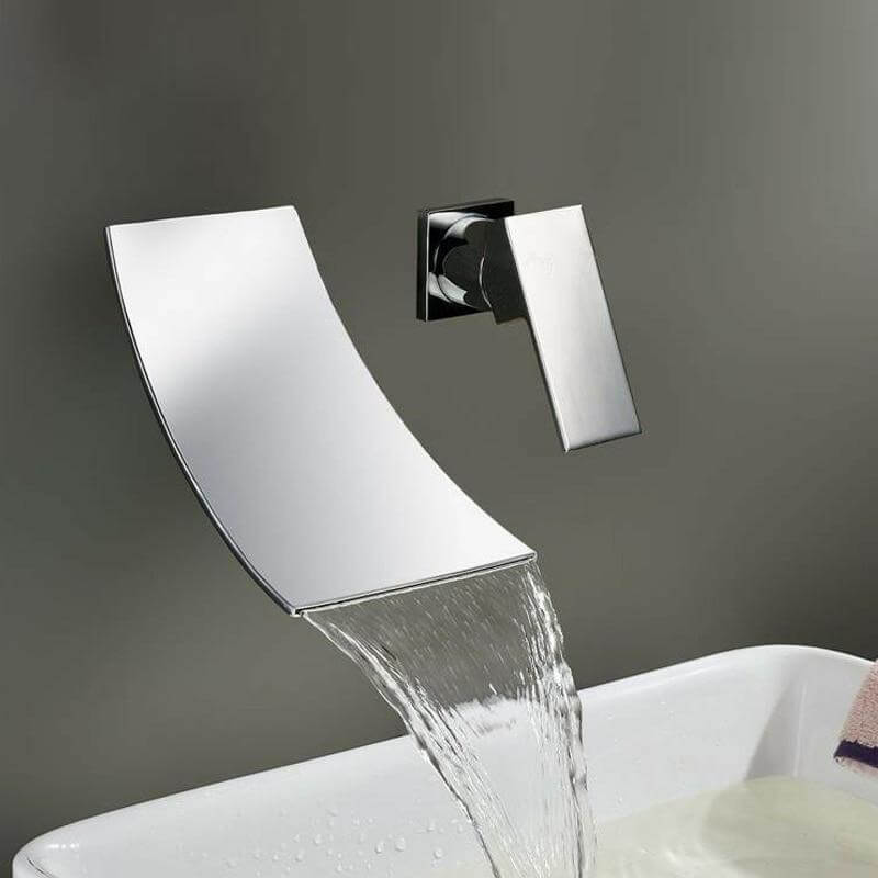 Waterfall Faucet Bathroom Sink Faucet Wall Mount Faucet