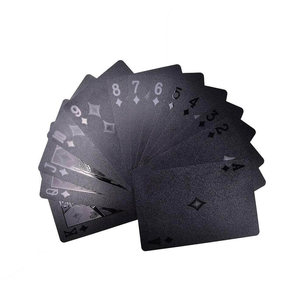 Waterproof Black Diamond Plastic Playing Cards