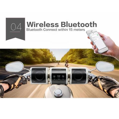 Waterproof Bluetooth Motorcycle Speaker & Radio System
