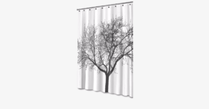 Waterproof Fabric Shower Curtain Tree Design