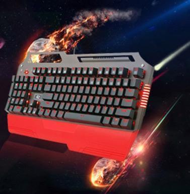 Waterproof Mechanical Keyboard With Dynamic Red Underglow Play And Wash As Normal