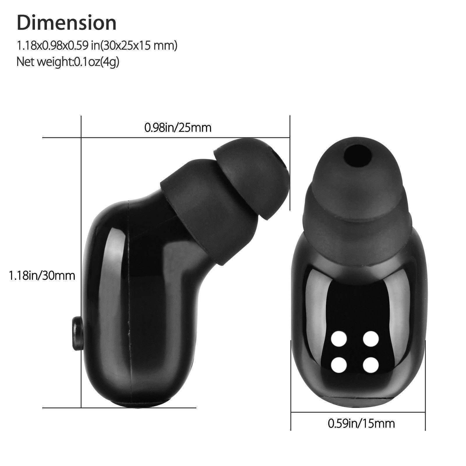 Waterproof Wireless Bluetooth Mini Sports Headphones In Ear Earbud Earphones Earpiece For Iphone Samsung Android