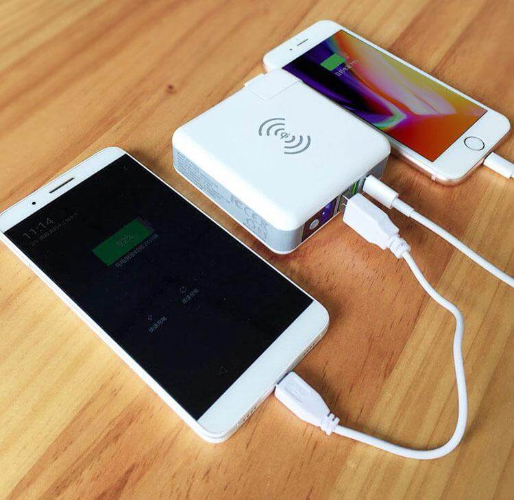 When Adapter Power Bank Wireless Charging Pad Come Together Home To All Your Gadgets