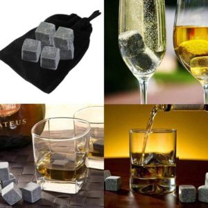 Whisky Ice Stones With Velvet Pouch