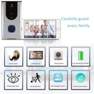 Wifi Wireless Doorbell Camera Remote Video Door Intercom Ir Night Vision Security Bell