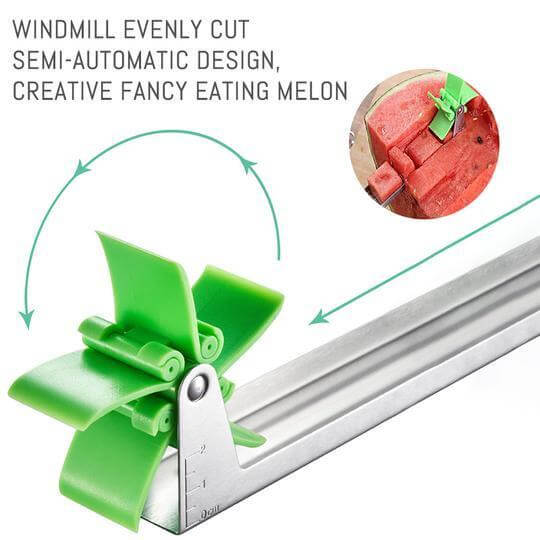 Windmill Watermelon Cutter Slicer Watermelon Cutting Tool Easy