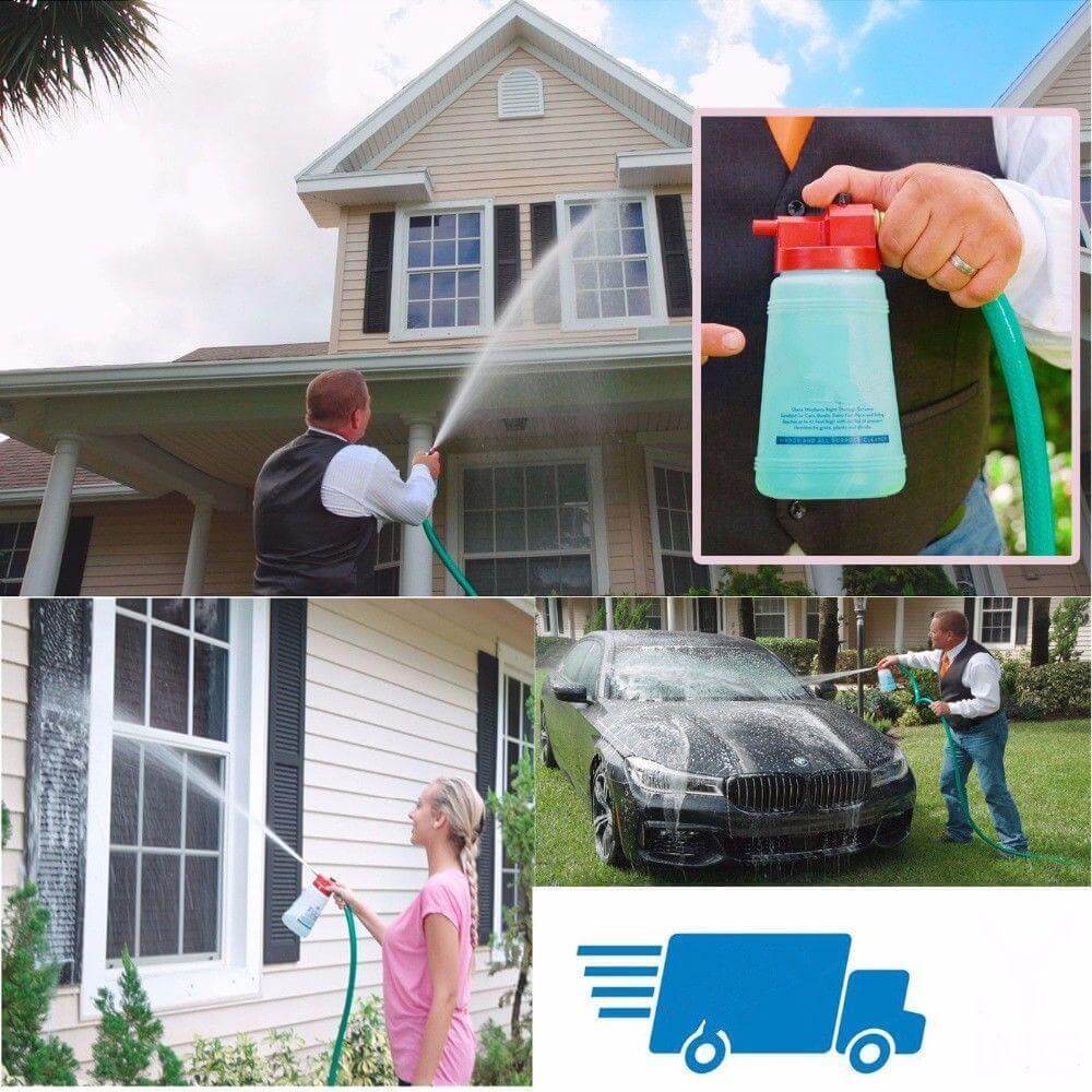 Window Cleaner Outdoor Cleaning Hose Attachment Full Crystal