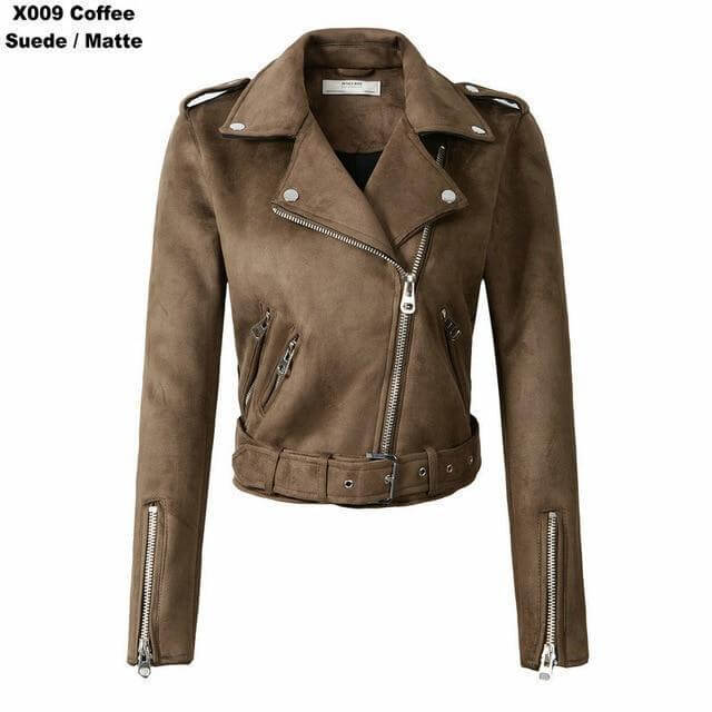 Winter Suede Faux Leather Jackets