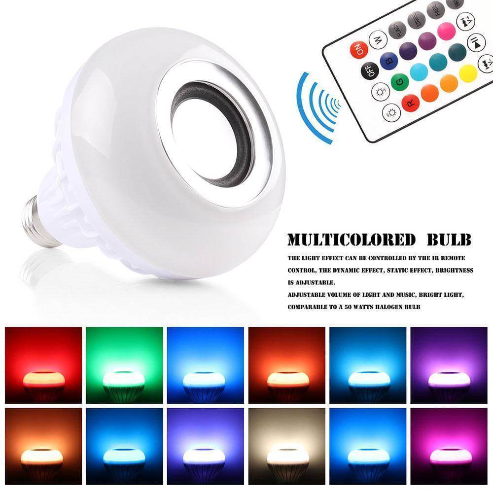 Wireless Bluetooth Music Bulb Light Loudspeaker 12W Led Speaker Color Changing