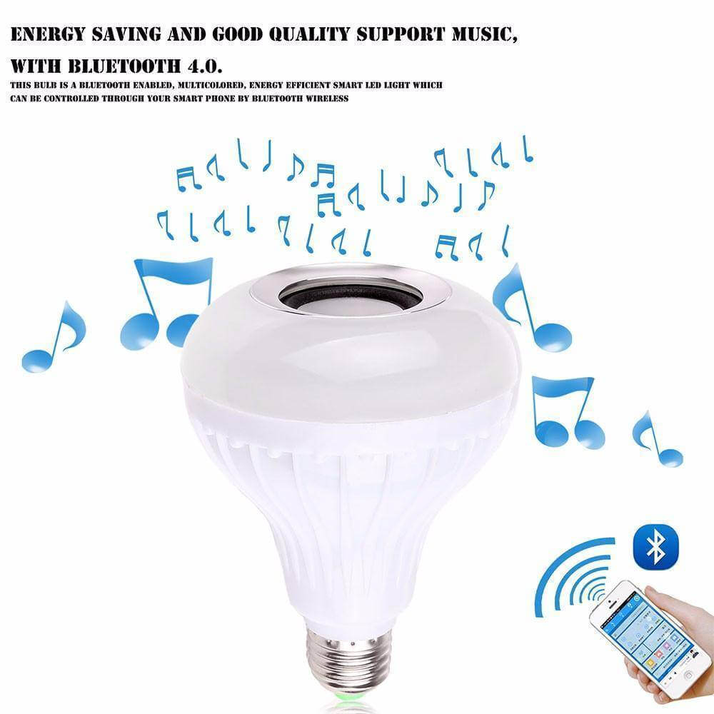 Wireless Bluetooth Music Bulb Light Loudspeaker 12W Led Speaker Color Changing