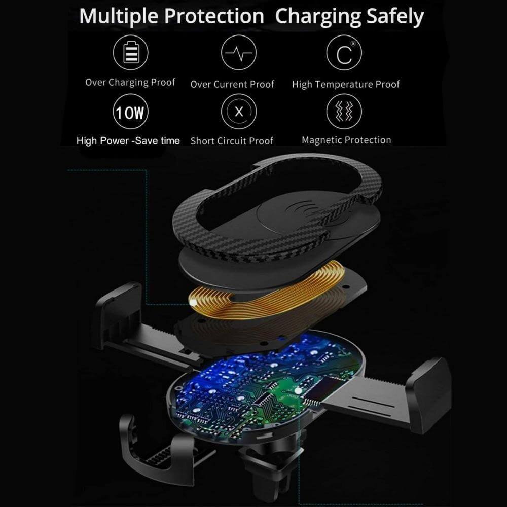 Wireless Car Charger Bracket Car Phone Holder Mount Iphone Android
