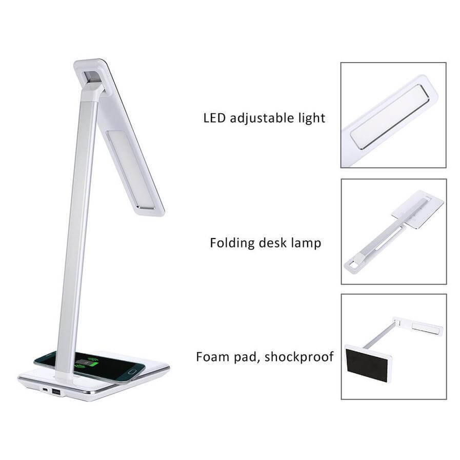 Wireless Charging Lamp Qi Fast Charge Technology Led Desk Lamp