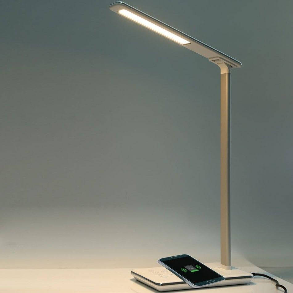 Wireless Charging Lamp Qi Fast Charge Technology Led Desk Lamp