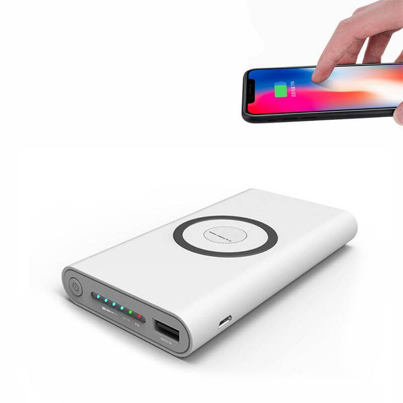 Wireless Power Bank Ios Android Qi Wireless Charging 10000Mah
