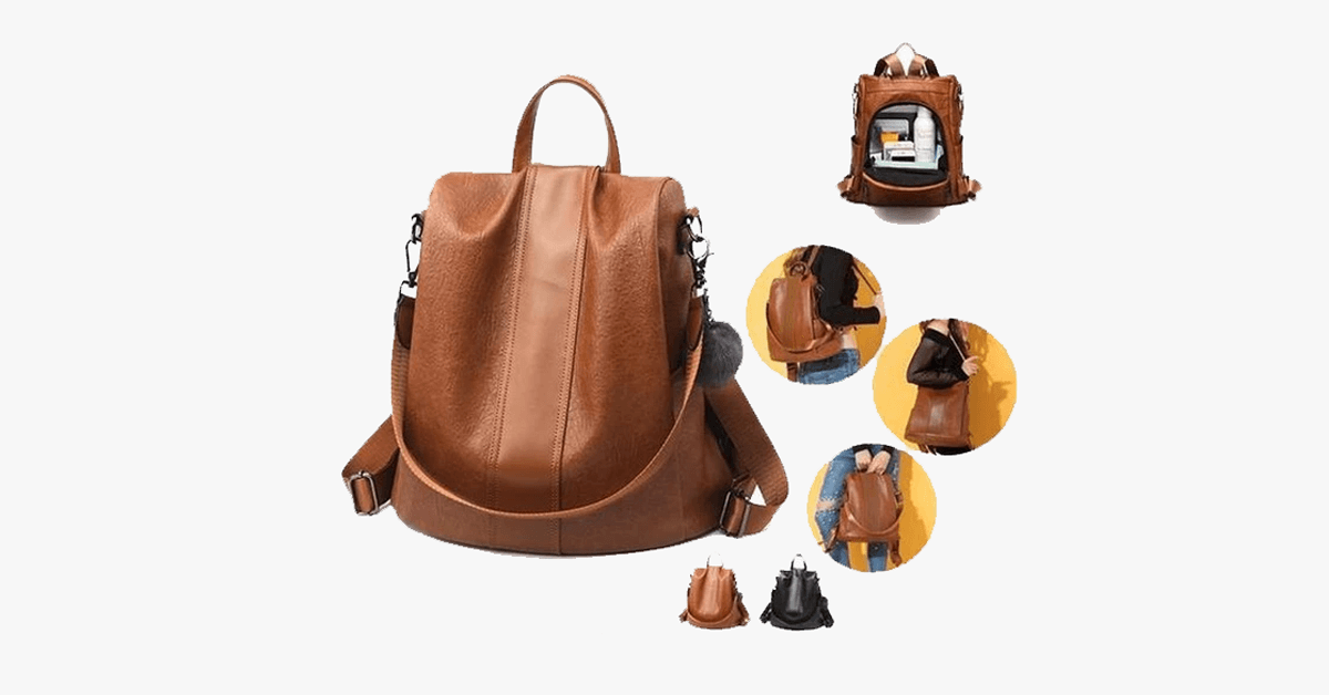 Womens Leather Backpack
