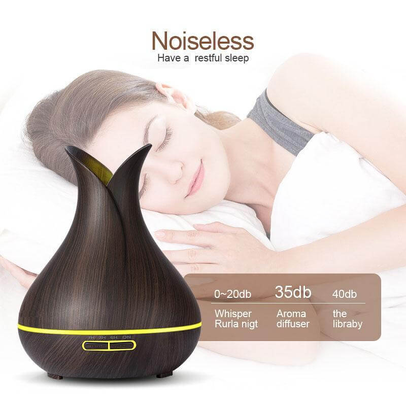 Wood Humidifier Wood Diffuser Aromatherapy Essential Oil Diffuser