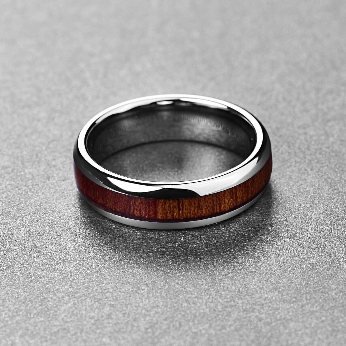 Wooden Tungsten Ring Wedding Ring Jewelry
