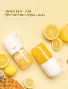 Xiaomi Deerma 300Ml Portable Electric Juicer Blender Multipurpose Wireless Mini Usb Rechargable Juice Cup Cut Mixer For Travel