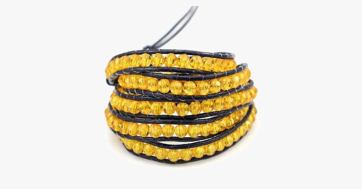 Yellow Midas Wrap Bracelet