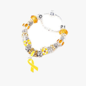 Yellow Ribbon Awareness Bracelet