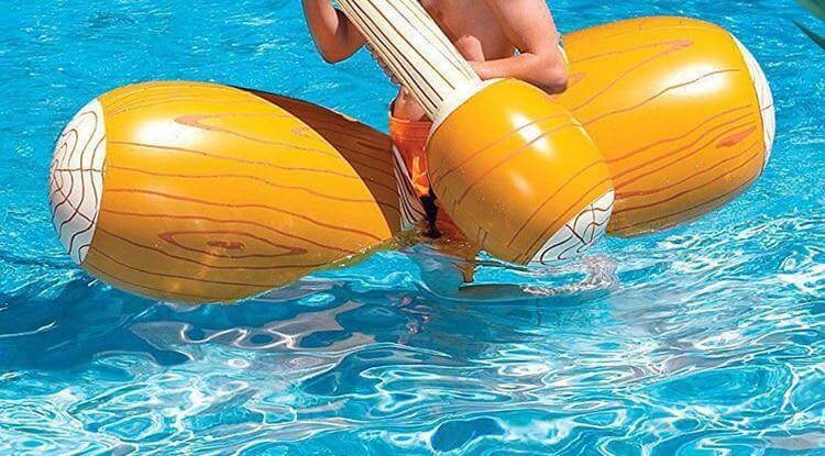 Yuyu 4 Pieces Joust Pool Float Game Inflatable Pool Toys Swimming Bumper Toy For Adult Children Party Gladiator Raft Swim Ring