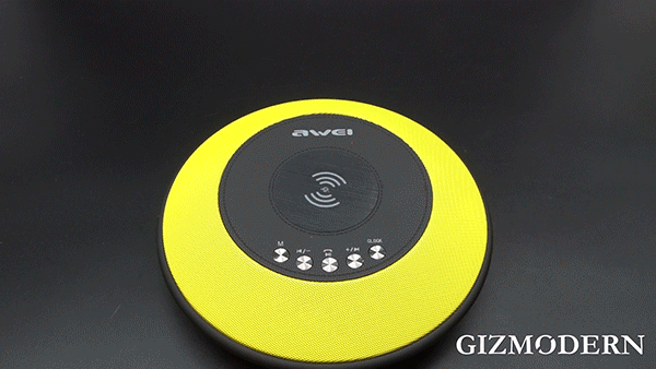 4-in-1 Wireless Charging Pad That Hides Bluetooth Speaker, Radio & Alarm Clock