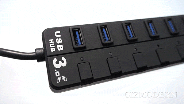7-Port USB Hub with Independent Switch – Add 7 Additional Devices to Your Single USB Port