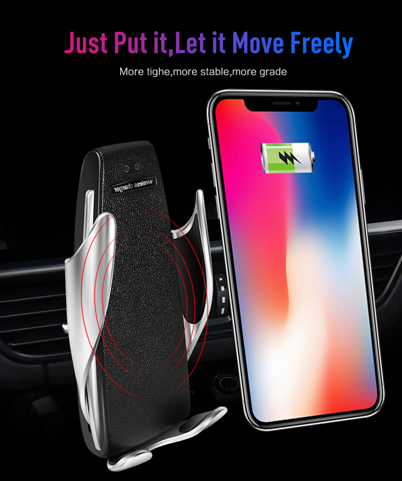 Auto Clamping Wireless Charging Phone Mount