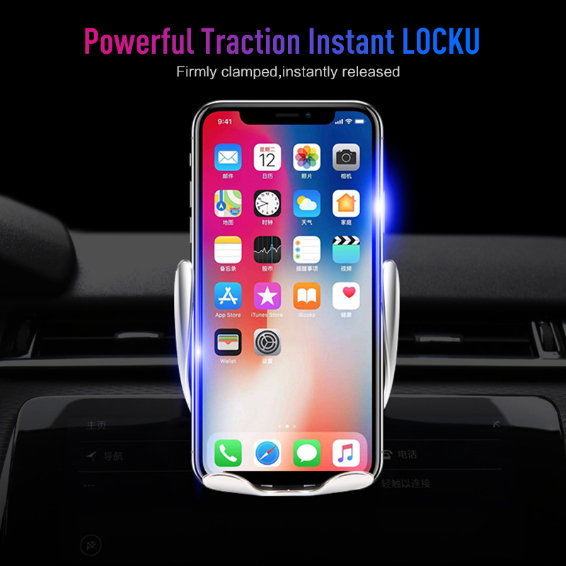 Auto Clamping Wireless Charging Phone Mount