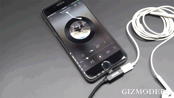 Charge, Sync and Listen Simultaneously with 2-in-1 Lightning Cable & Adapter