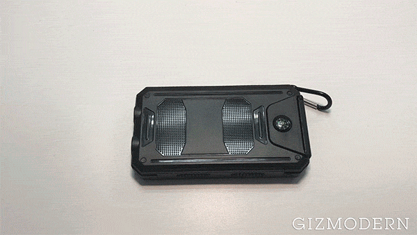 Dual-Port USB Solar Power Bank with Compass and LED Lights – Your First Choice for Adventures