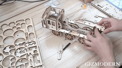 Find Steampunk Curiosity in 3D Wooden Puzzles