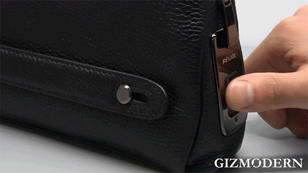 Leather Clutch Opens Only with Your Fingerprint