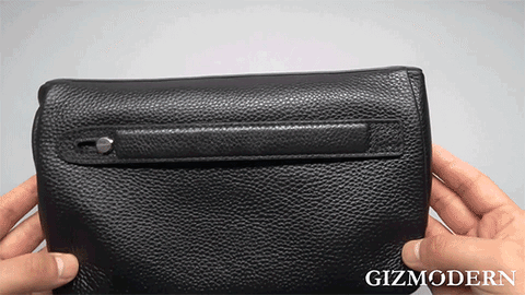 Leather Clutch Opens Only with Your Fingerprint