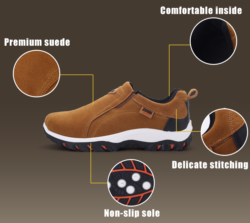 Men’s Good Arch Support & Easy To Put On And Take Off & Breathable And Light & Non-Slip SHOES