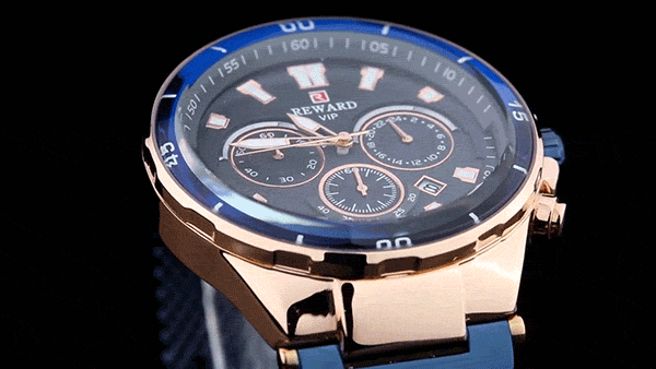 Men’s Multi-function Waterproof Sports / Business Watch With Luminous Hands & 3D Cutting