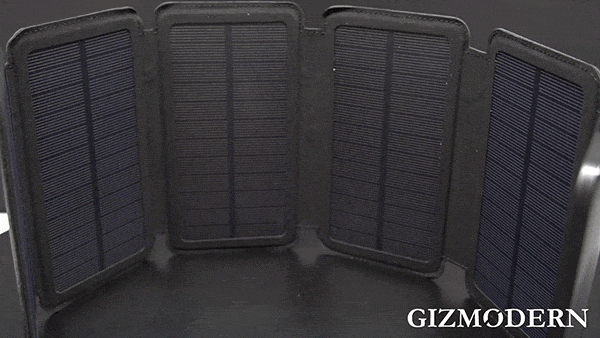 Portable Solar Power Bank With 5 Foldable Solar Panels, Faster Than You Think