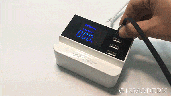 Smart 4-Port USB Charge Station Dock With Digital Display That Tells You Everything