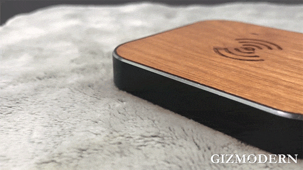 Solid Wood Wireless Charging Pad That Looks Good in Any Space
