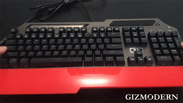 Waterproof Mechanical Keyboard with Dynamic Red Underglow – Play and Wash as Normal
