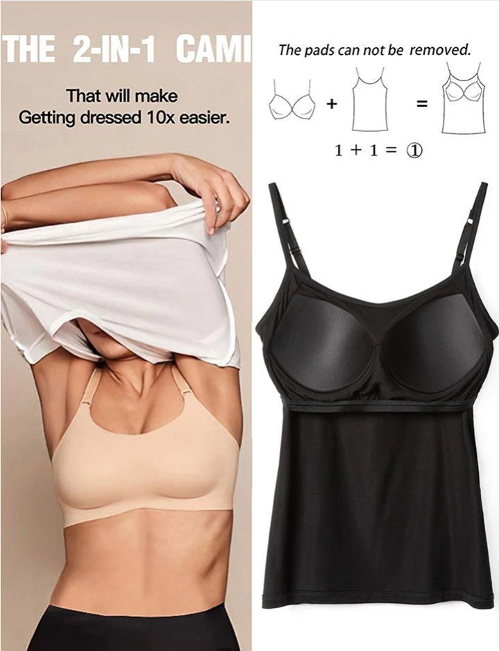 Last Day 58% Off - Tank With Built-In Bra