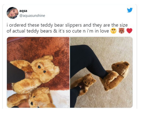 Teddy Bear Slippers