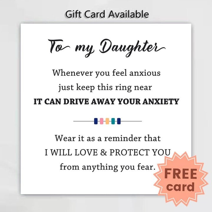 Last Day Promotion 49% OFF - For Daughter- Drive Away Your Anxiety Fidget Ring -Adjustable