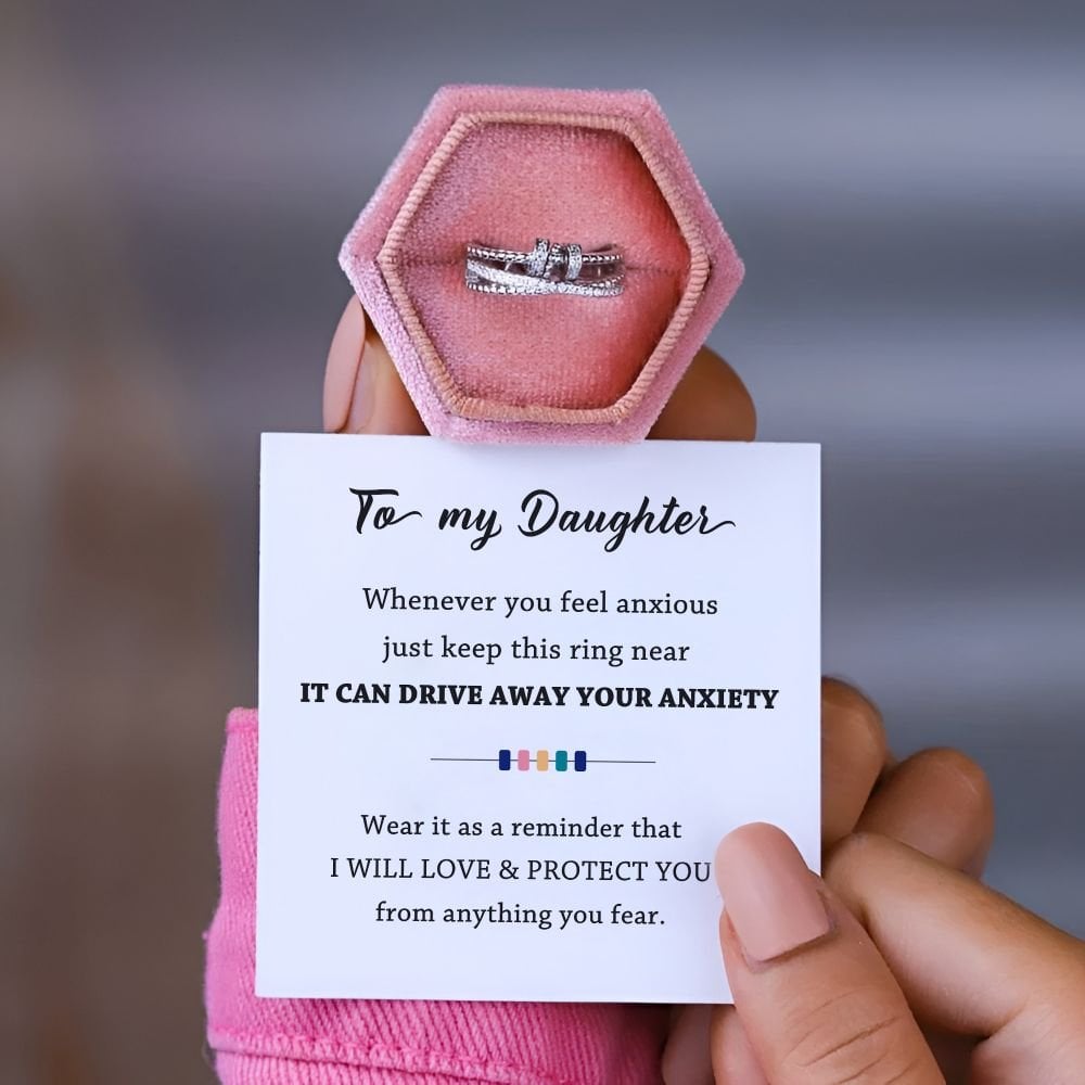 Last Day Promotion 49% OFF - For Daughter- Drive Away Your Anxiety Fidget Ring -Adjustable