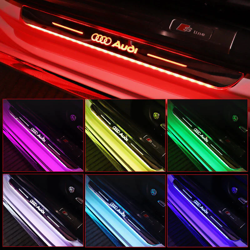 led car door sill protector