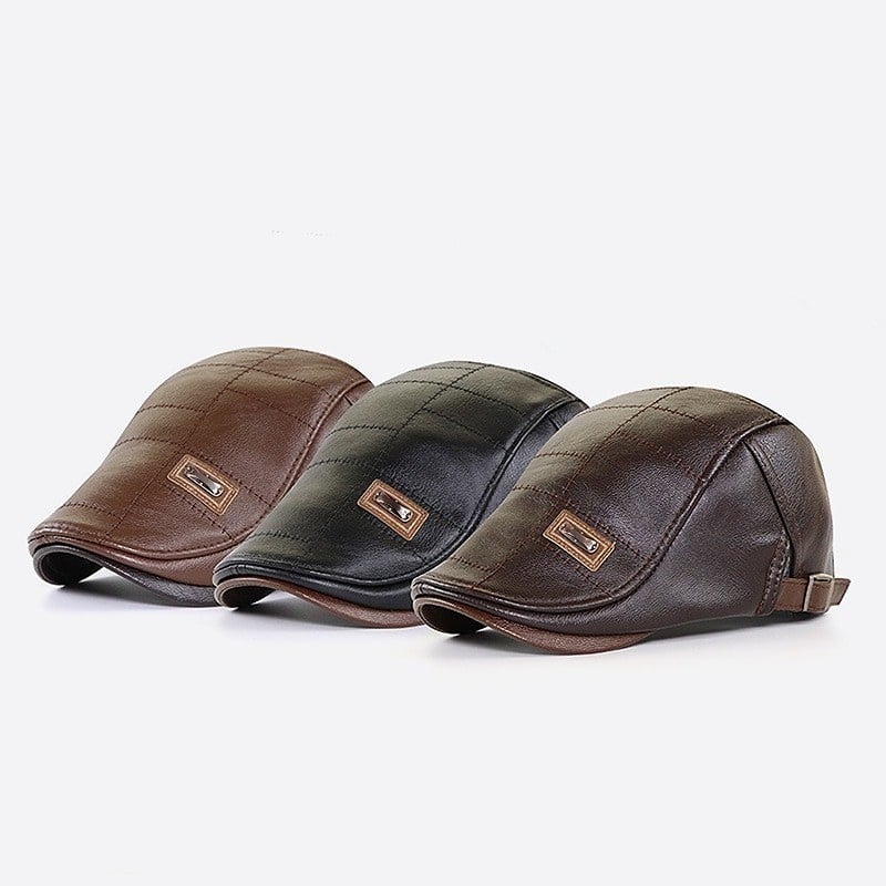 (Hot Sale-70%OFF)- New Trendy Leather Beret